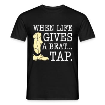 Tap Dancer Tap Dance Shoes Tap Dance Instructor - Men's T-Shirt - black - Front - AI Model Male 178 light (178cm)