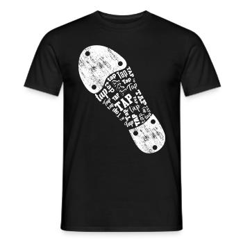 Tap Dancer Tap Dance Shoes Tap Dance Instructor - Men's T-Shirt - black - Front - AI Model Male 178 light (178cm)