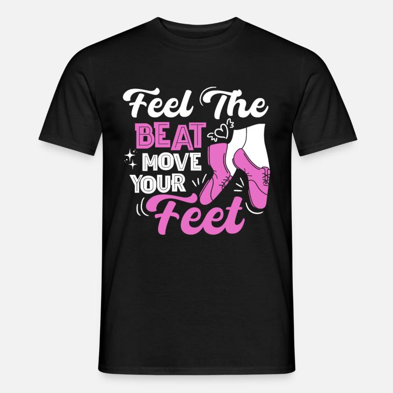 Stepptänzer Stepptanzschuhe Stepptanzlehrer - Männer T-Shirt - Schwarz