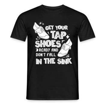 Tap Dancer Tap Dance Shoes Tap Dance Instructor - Men's T-Shirt - black - Front - AI Model Male 178 light (178cm)