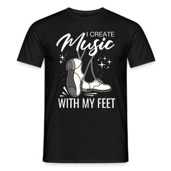 Tap Dancers Tap Dance Shoes Tap Dance Instructors - Men's T-Shirt - black - Front - AI Model Male 178 light (178cm)