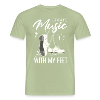 Tap Dancers Tap Dance Shoes Tap Dance Instructors - Men's T-Shirt - sage - Front - AI Model Male 178 light (178cm)