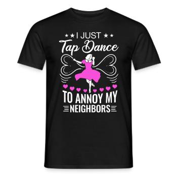 Tap Dancer Tap Dance Shoes Tap Dance Instructor - Men's T-Shirt - black - Front - AI Model Male 178 light (178cm)