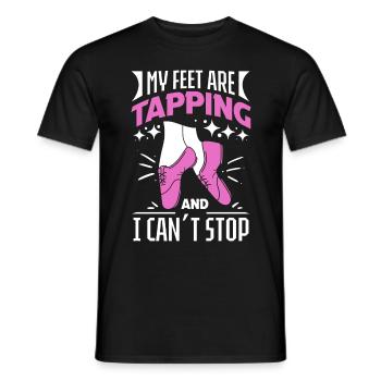 Tap Dancers Tap Dance Shoes Tap Dance Instructors - Men's T-Shirt - black - Front - AI Model Male 178 light (178cm)