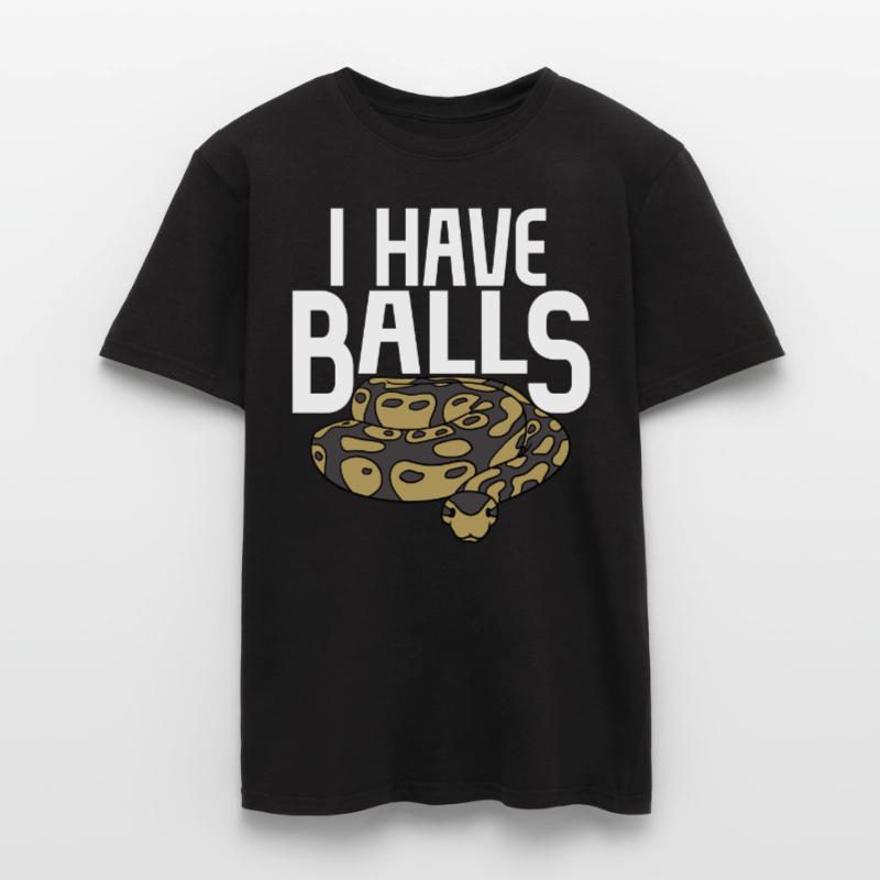 Serpent python boule T-shirt homme