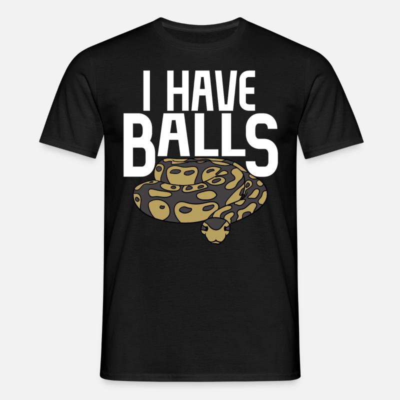 Serpent python boule - T-shirt Homme - noir