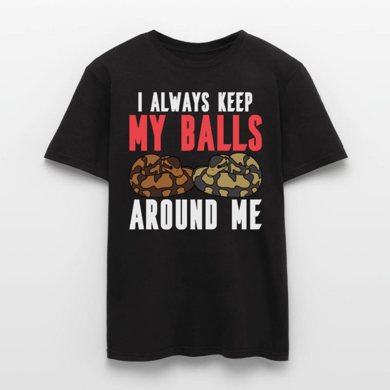 Serpent python boule T-shirt homme
