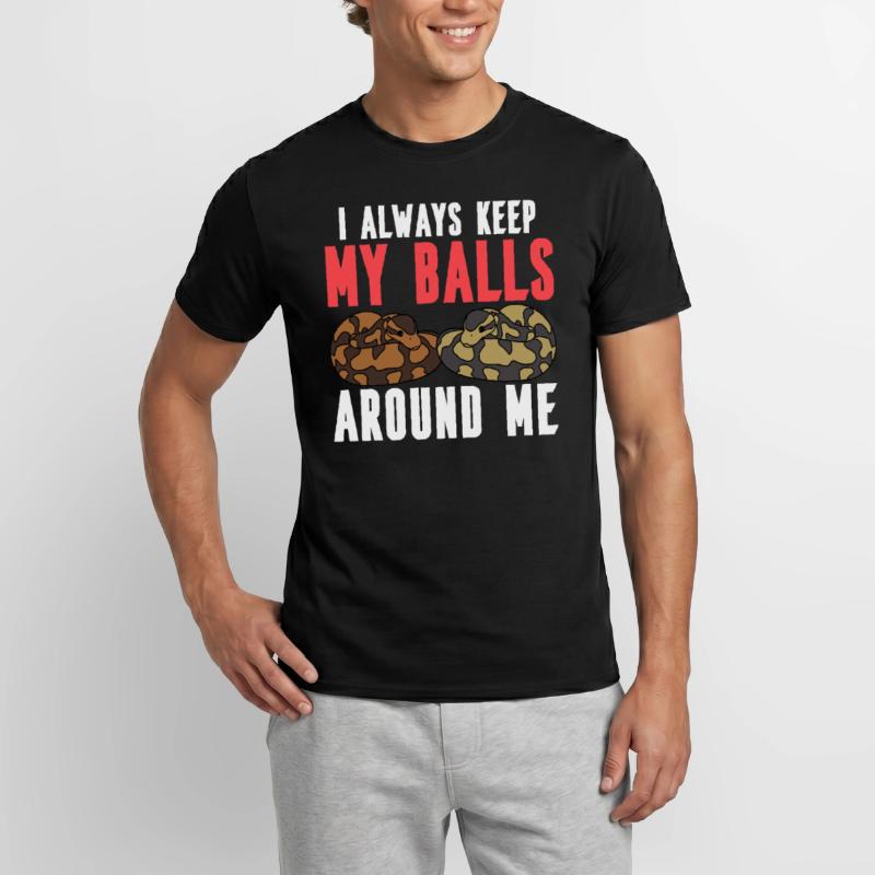 Serpent python boule T-shirt homme