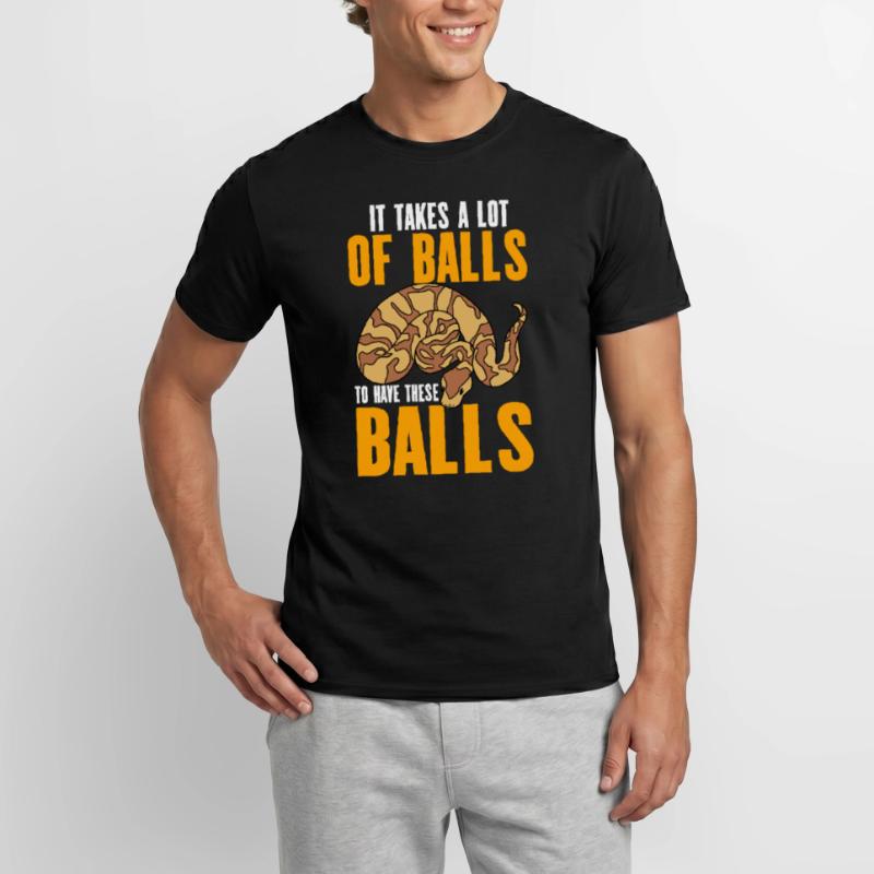 Ball Python Snake Men's T-Shirt