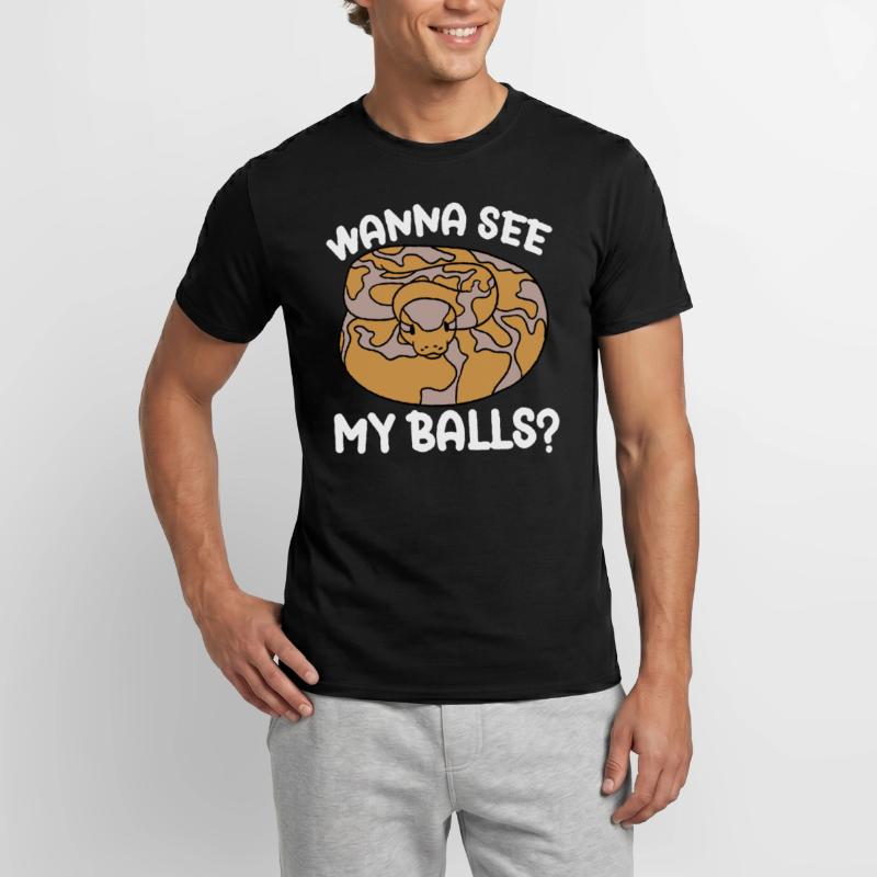 Serpent python boule T-shirt homme