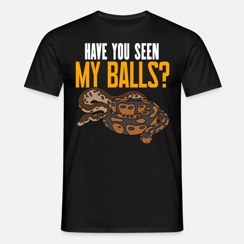 Ball Python Snake - Men's T-Shirt - black