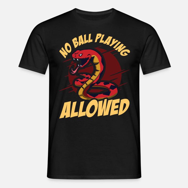 Kugelpython Schlange - Männer T-Shirt - Schwarz