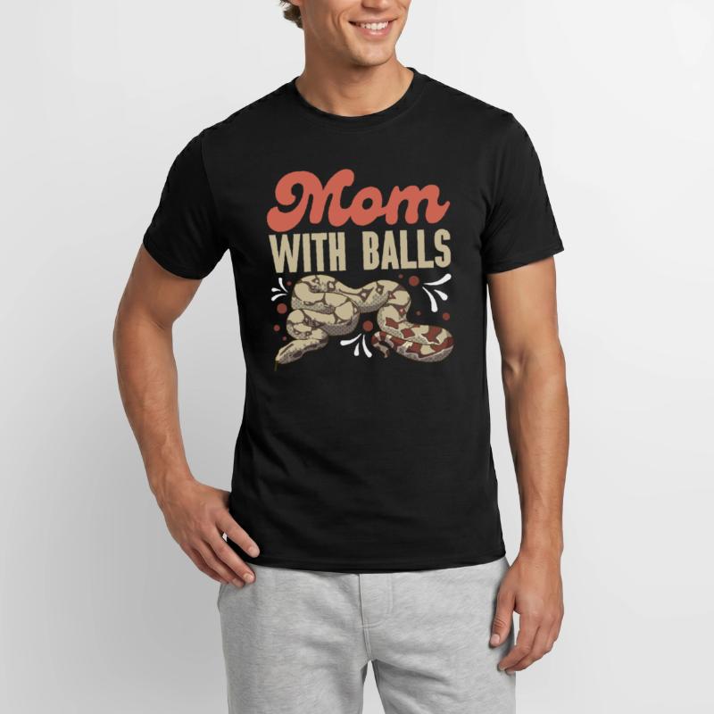 Serpent python boule T-shirt homme