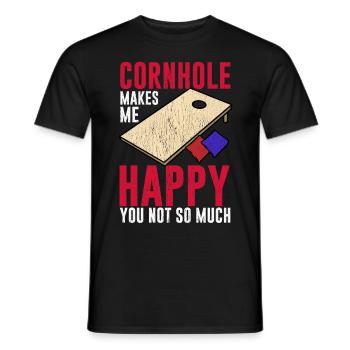 Drôle de trou de maïs - T-shirt homme - noir - Devant - AI Model Male 178 light (178cm)