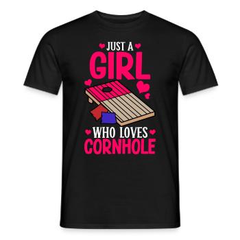 Corn Hole - Men's T-Shirt - black - Front - AI Model Male 178 light (178cm)