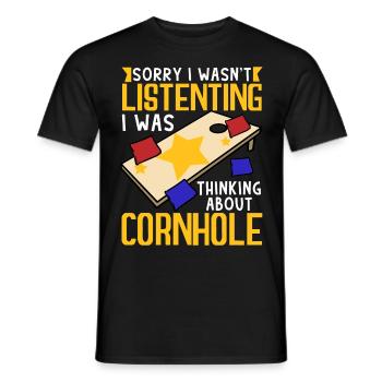 Drôle de trou de maïs - T-shirt homme - noir - Devant - AI Model Male 178 light (178cm)