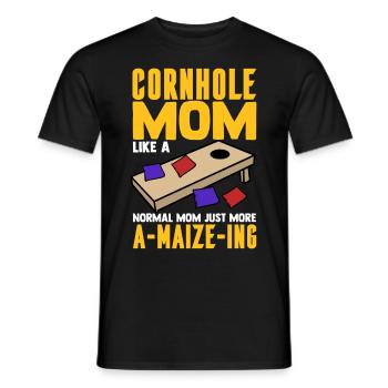 Corn Hole - Men's T-Shirt - black - Front - AI Model Male 178 light (178cm)
