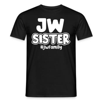 Die Zeugen Jehovas - Männer T-Shirt - Schwarz - Vorne - AI Model Male 178 light (178cm)