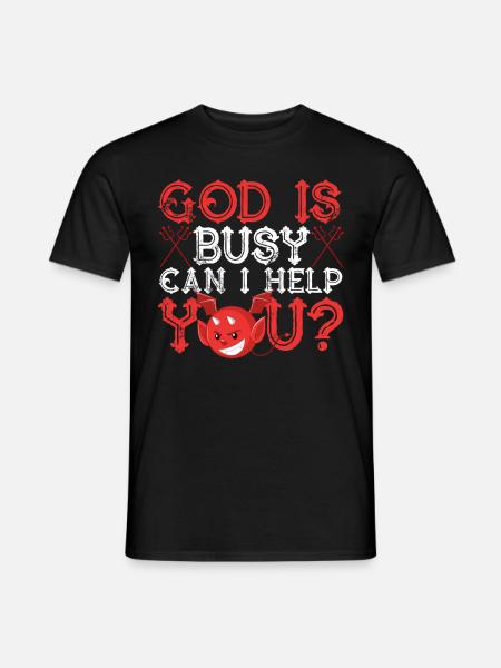 Rolig satanism Satanic - T-shirt herr - svart