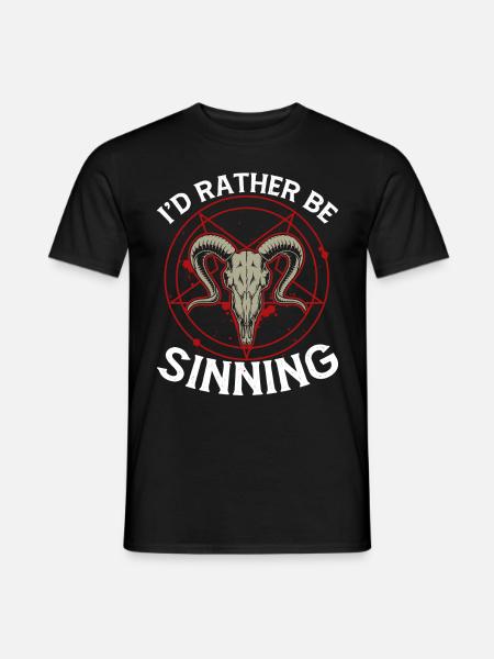 Funny Satanism Satanic Satan - Men's T-Shirt - black