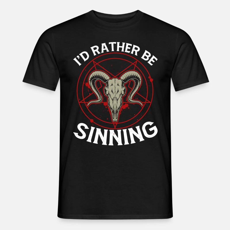 Funny Satanism Satanic Satan - Men's T-Shirt - black