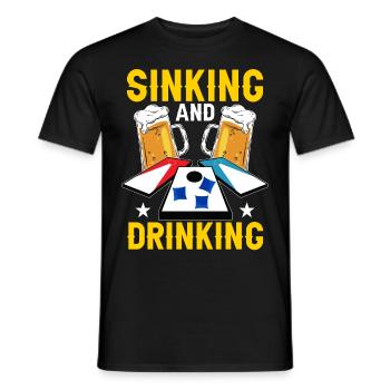 Cornhole Maisloch - Männer T-Shirt - Schwarz - Vorne - AI Model Male 178 light (178cm)