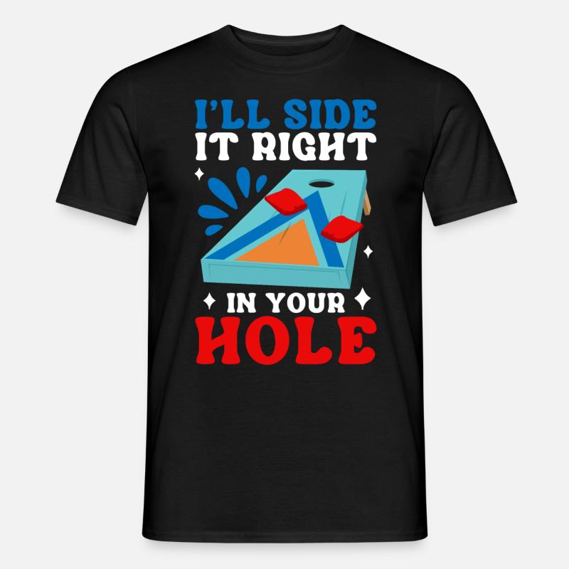 Funny Cornhole Corn Hole - Men's T-Shirt - black