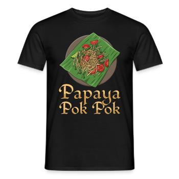 I'm just here for Som Tum Thai Food Lover - Men's T-Shirt - black - Front - AI Model Male 178 light (178cm)