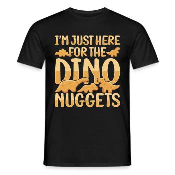 Ich mag mein Huhn in Dinosaurierform - Männer T-Shirt - Schwarz - Vorne - AI Model Male 178 light (178cm)