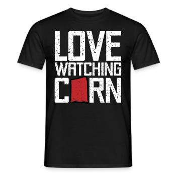 Drôle de trou de maïs Cornhole - T-shirt homme - noir - Devant - AI Model Male 178 light (178cm)