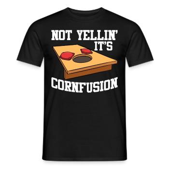 Lustiges Cornhole Corn Hole - Männer T-Shirt - Schwarz - Vorne - AI Model Male 178 light (178cm)