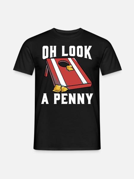Cornhole Maisloch - Männer T-Shirt - Schwarz