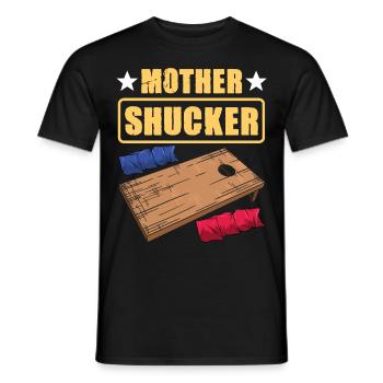 Lustiges Cornhole Corn Hole - Männer T-Shirt - Schwarz - Vorne - AI Model Male 178 light (178cm)