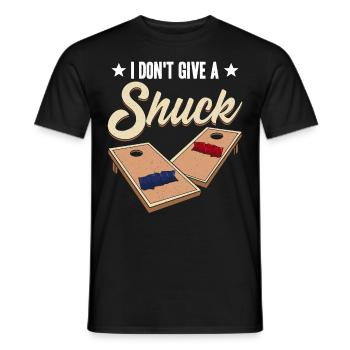 Drôle de trou de maïs Cornhole - T-shirt homme - noir - Devant - AI Model Male 178 light (178cm)
