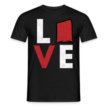 Cornhole corn hole - Men's T-Shirt - black - Front - AI Model Male 178 light (178cm)