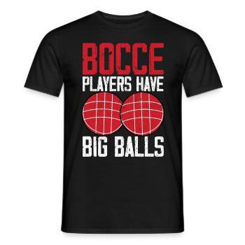 Lustiger Boccia-Spieler - Männer T-Shirt - Schwarz - Vorne - AI Model Male 178 light (178cm)