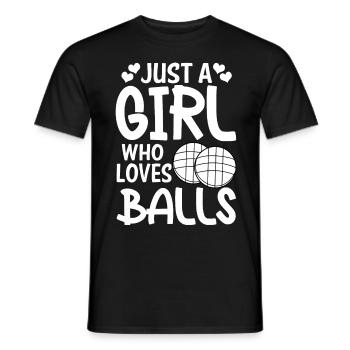 Bocce Ball Spieler - Männer T-Shirt - Schwarz - Vorne - AI Model Male 178 light (178cm)