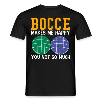 Lustiger Boccia-Spieler - Männer T-Shirt - Schwarz - Vorne - AI Model Male 178 light (178cm)