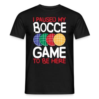 Lustiger Boccia-Spieler - Männer T-Shirt - Schwarz - Vorne - AI Model Male 178 light (178cm)