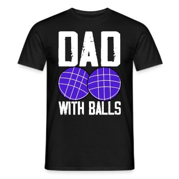 Drôle de joueur de pétanque - T-shirt homme - noir - Devant - AI Model Male 178 light (178cm)