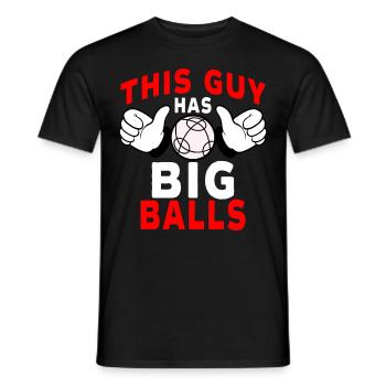 Lustiger Boccia-Spieler - Männer T-Shirt - Schwarz - Vorne - AI Model Male 178 light (178cm)