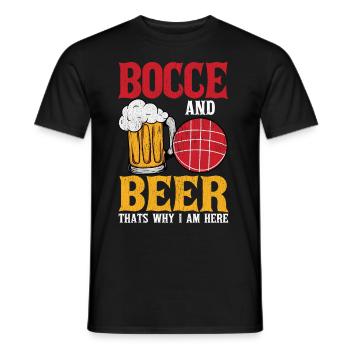 Lustiger Boccia-Spieler - Männer T-Shirt - Schwarz - Vorne - AI Model Male 178 light (178cm)