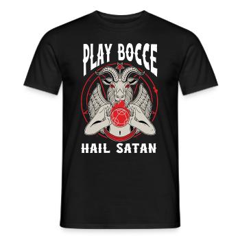 Lustiger Boccia-Spieler - Männer T-Shirt - Schwarz - Vorne - AI Model Male 178 light (178cm)