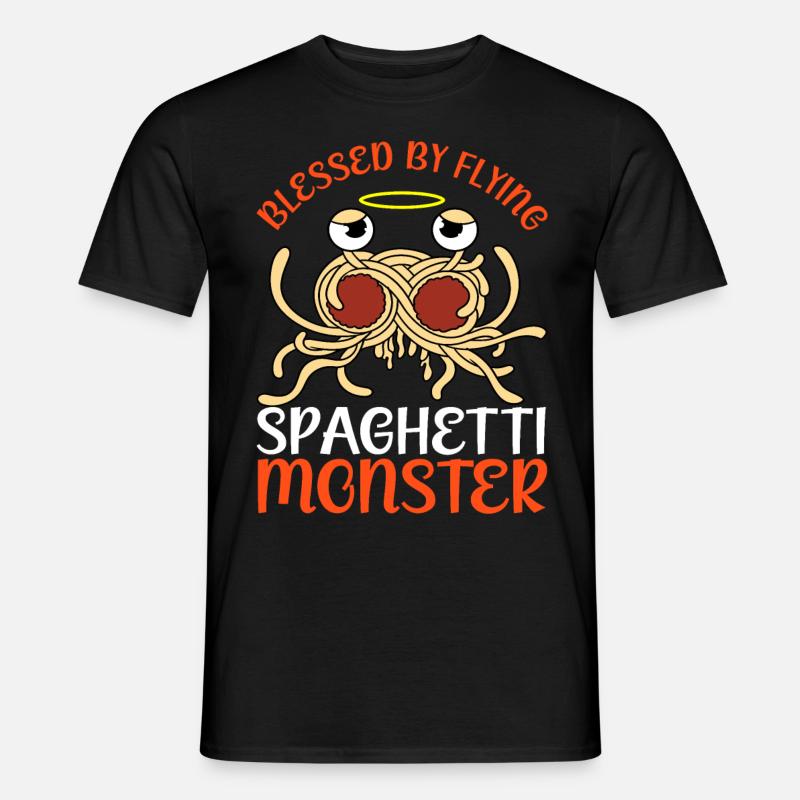 FSM Pastafarian - Männer T-Shirt - Schwarz