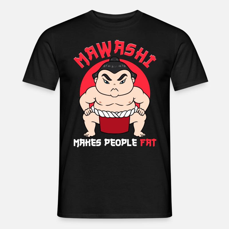 Sumo-Ringer Sumo-Ringen - Männer T-Shirt - Schwarz