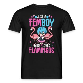 Cross Dressing - Männer T-Shirt - Schwarz - Vorne - AI Model Male 178 light (178cm)