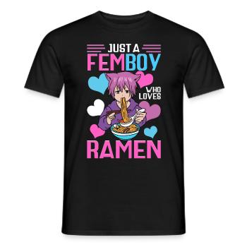 Cross Dressing - Männer T-Shirt - Schwarz - Vorne - AI Model Male 178 light (178cm)