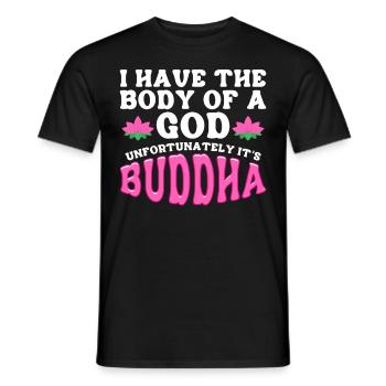 Bouddhisme bouddhiste - T-shirt homme - noir - Devant - AI Model Male 178 light (178cm)