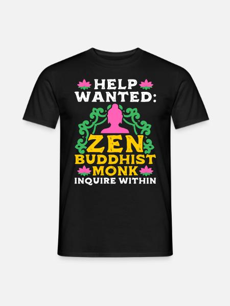 Buddhismus Buddha - Männer T-Shirt - Schwarz