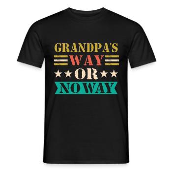 Bester Opa Aller Zeiten Großvater Gramps - Männer T-Shirt - Schwarz - Vorne - AI Model Male 178 light (178cm)